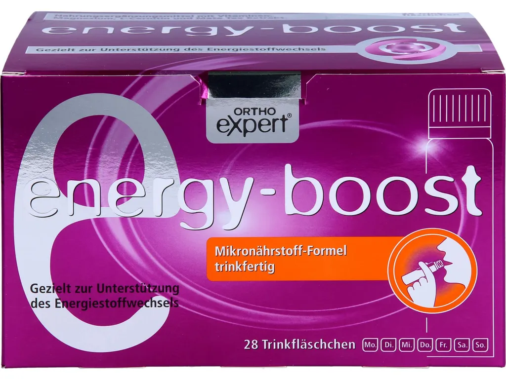 energy-boost Orthoexpert Complément Vitalité, Cure de 28 Flacons Buvables
