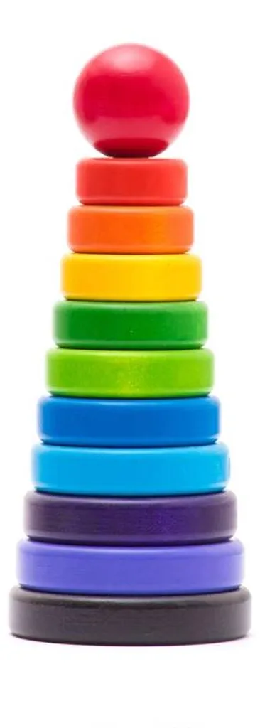 Jouet Montessori Tour d'Empilage en Bois pour Apprendre les Formes