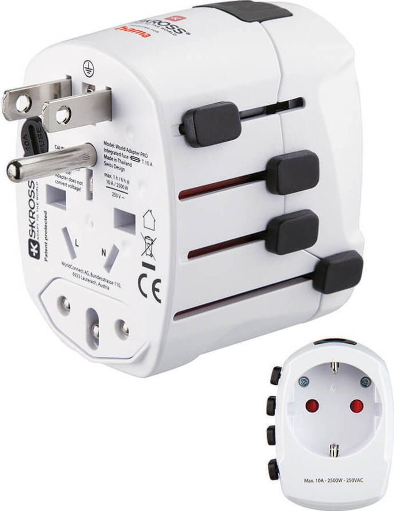 Weltreiseadapter "World Travel Pro", 3-polig (00223471) Produktbild 3