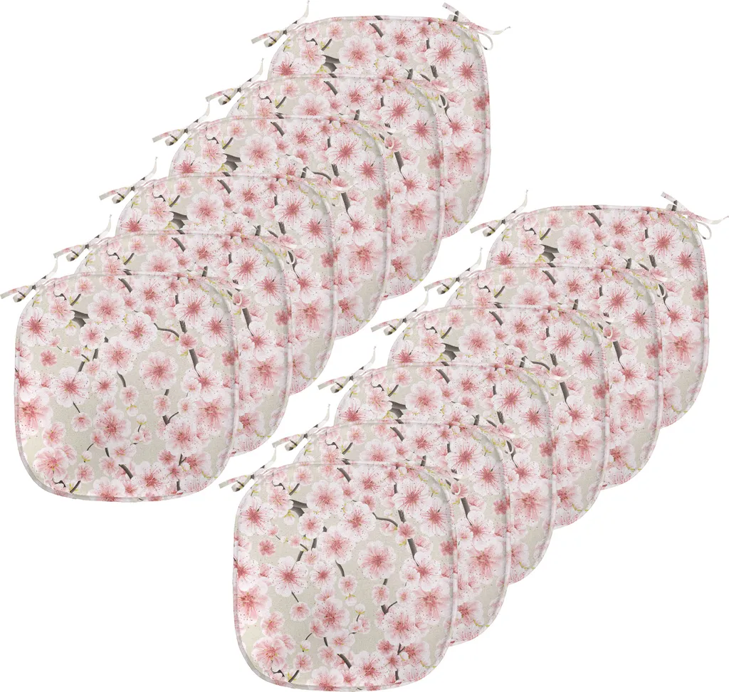 Cuscini Decorativi ABAKUHAUS Cherry Blossom Set 12 per Sedie