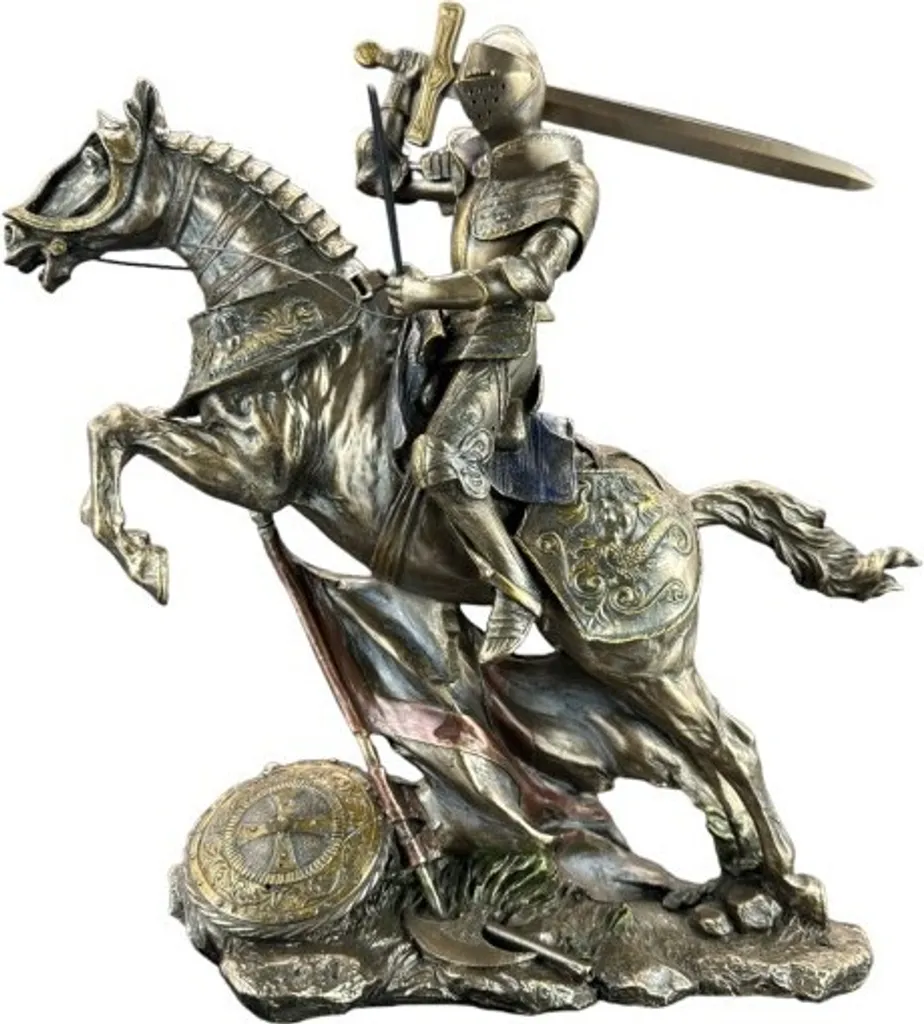 Décoration de bureau Chevalier en bronze, cadeau idéal pour passionné