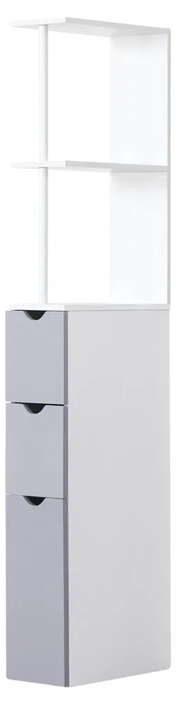 Rangement salle de bains étroit : meuble bois 15 cm pour optimiser l'espace
