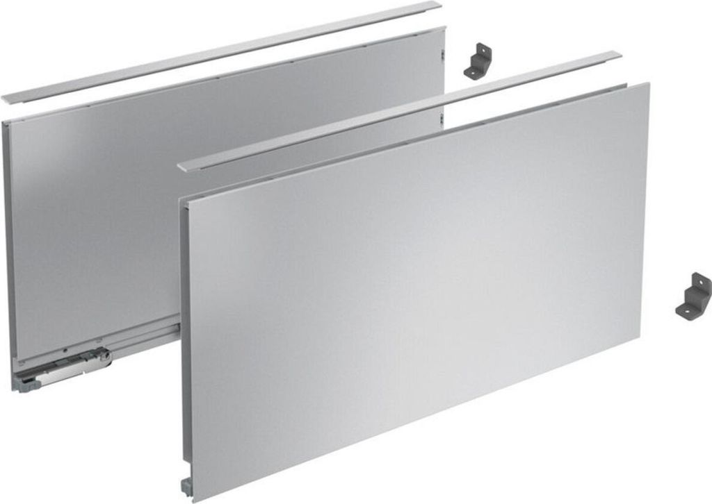 AvanTech YOU Schubladen-Seitenprofil, Höhe 251 mm x NL 550 mm, Silber, links und rechts - HETTICH - 9353376