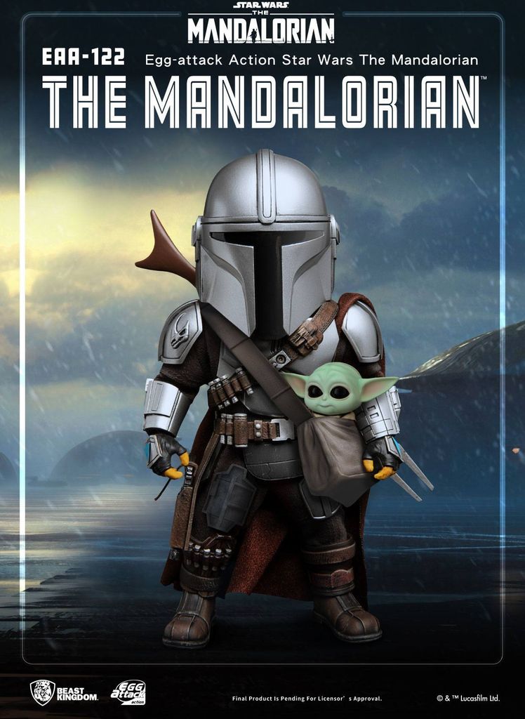 Beast Kingdom Toys Star Wars The Mandalorian Egg Attack Action Actionfigur 17 cm BKDEAA-122
