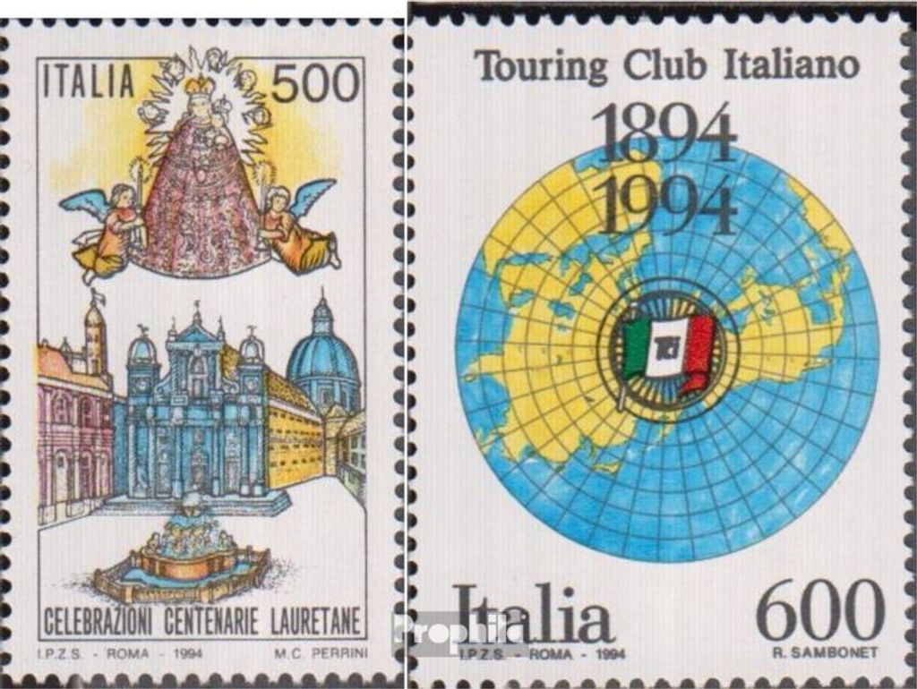 Briefmarken Italien 1994 Mi 2344,2351 (kompl.Ausg.) postfrisch CASA SANCTA
