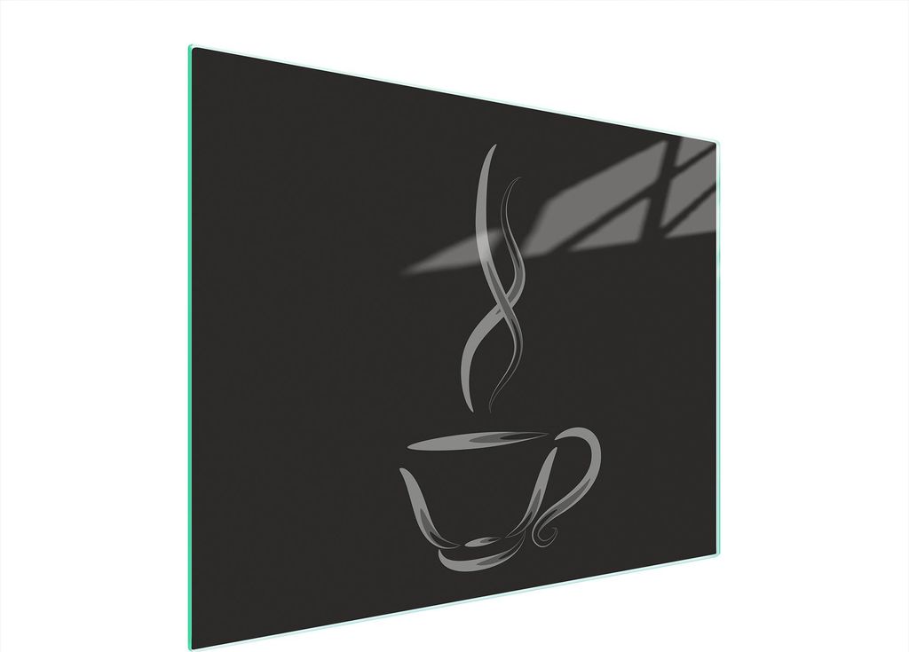 Glasschneidebrett 52x40 Kaffee