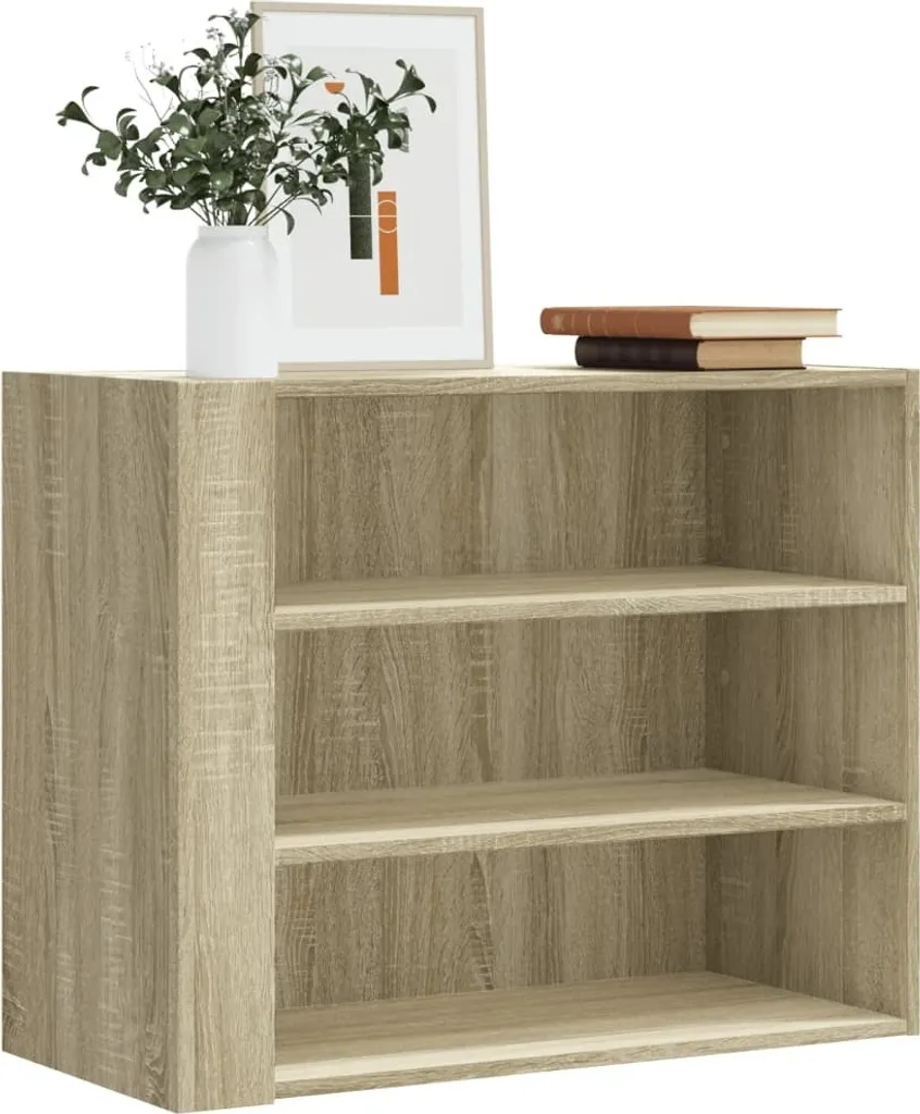 Mensola a Muro Design Sonoma Oak 75x35x60 - Arredo Casa Contemporaneo