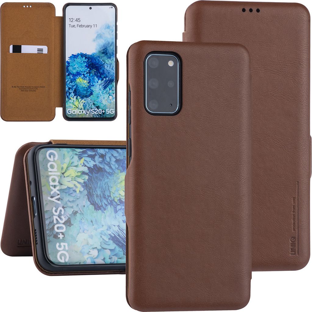 Samsung Galaxy S20 Plus Brown Book type case - Card Holder