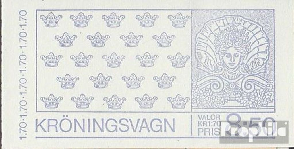 Briefmarken Schweden 1978 Mi 1044MH (kompl.Ausg.) postfrisch Krönungskarosse