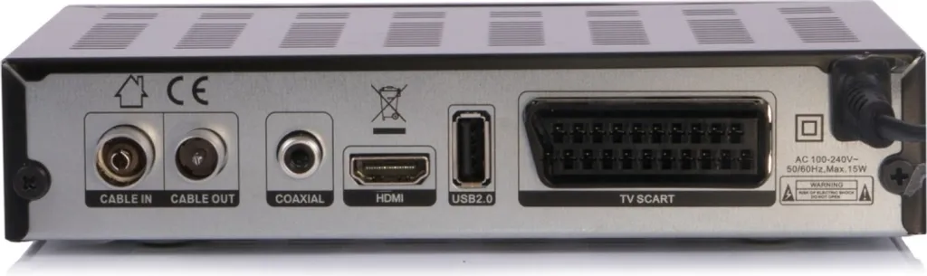 Opticum AX C 100 DVB-C Décodeur avec Lecteur USB et Sortie HDMI Noire - 15