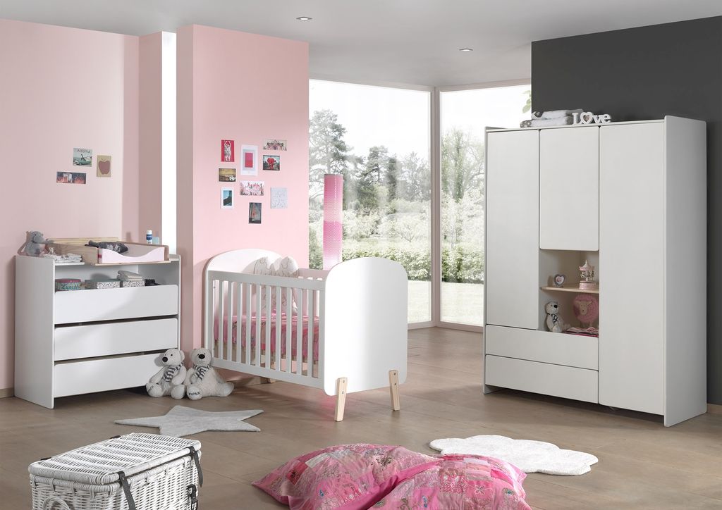 Vipack Babyzimmer Set Kiddy best. aus: Babybett 60 x 120 Produktbild 