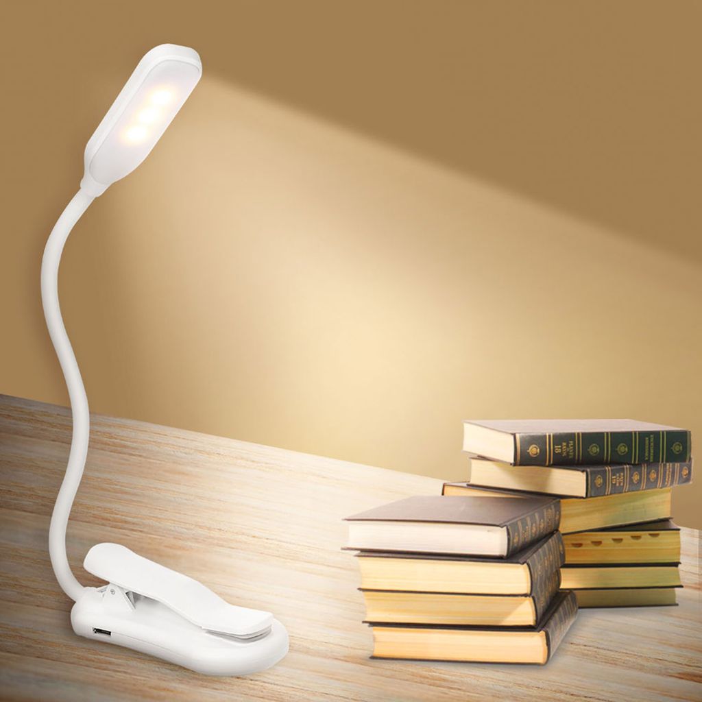 Newhouse Lighting Joe LED Clip-On Lampe – Weiße Leselampe Mit Klemme, Verstellbar, Flimmerfrei Für Büro & Schlafzimmer