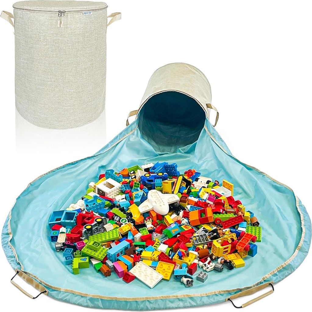 Spielzeugaufbewahrungskorb mit Spielmatte - Kinder-Spielzimmer - Organizer Aufbewahrungskorb - Organizer Aufbewahrungsbehälter für Spielzeug - Or...