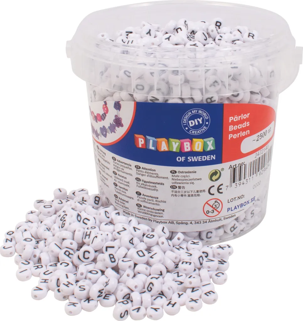 Perles lettres 7,5 mm pour personnaliser vos bijoux faits main DIY