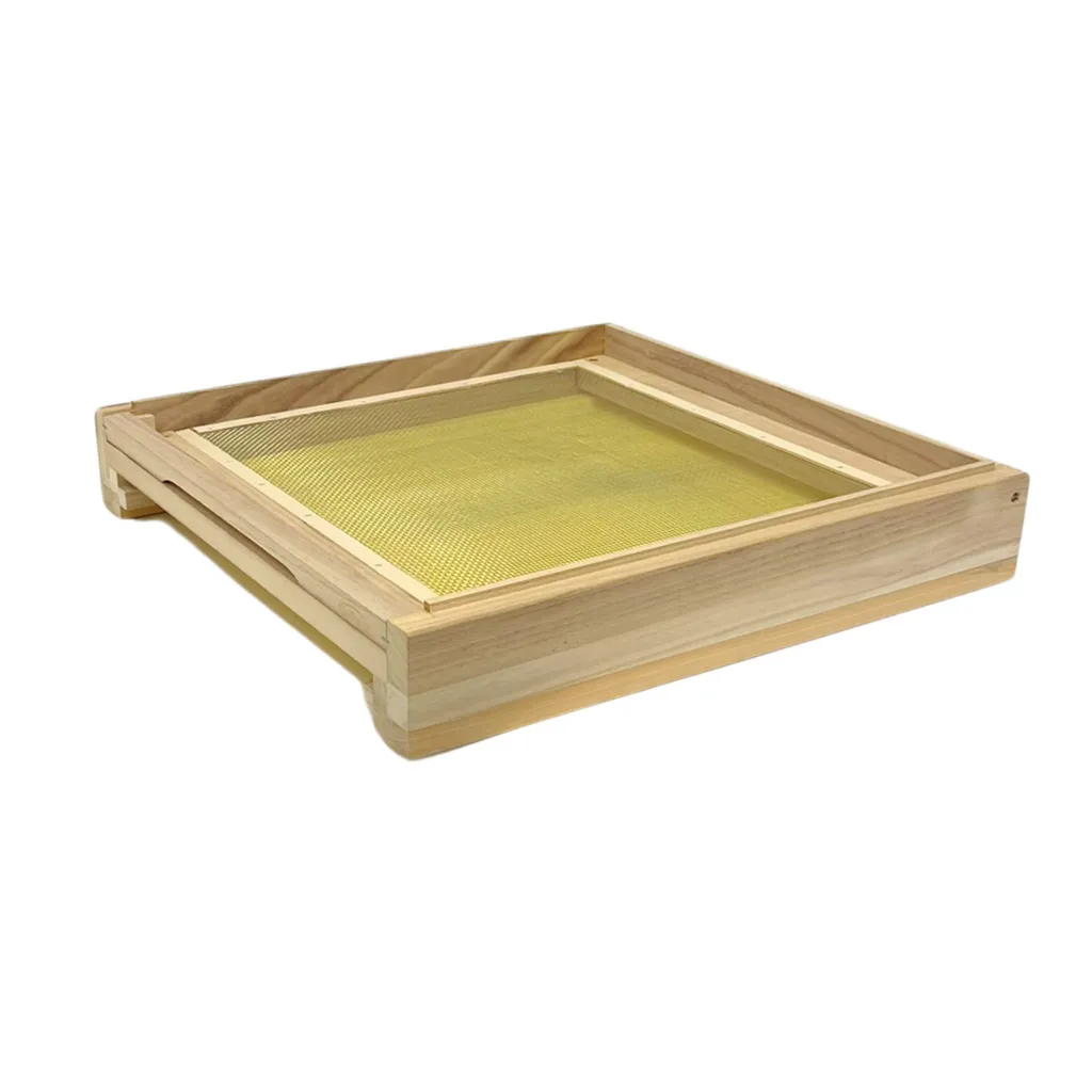Ruche complète Dadant 12 cadres US avec grille aération inox robuste