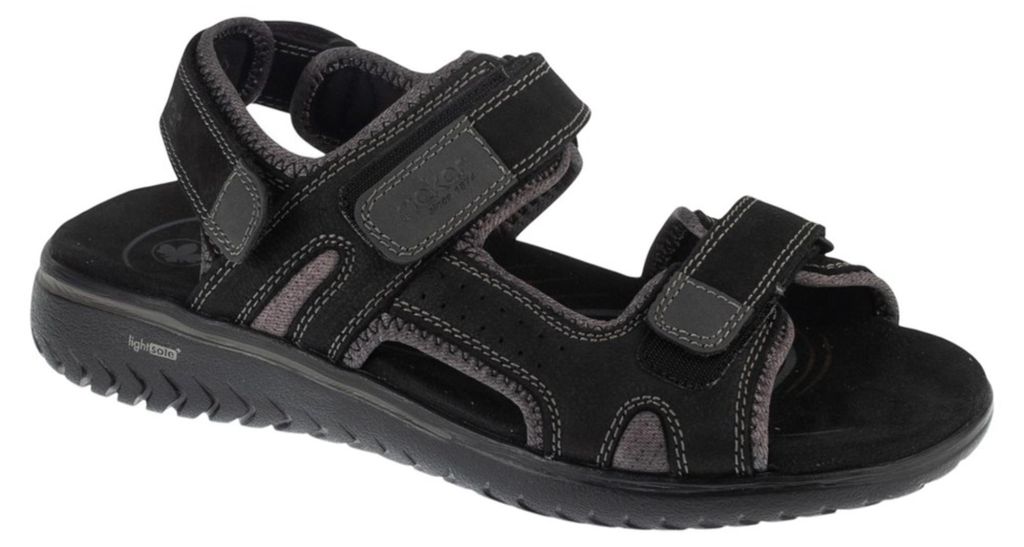 Rieker Trekkingsandalen - Schwarz Glattleder : 42 : Normal Größe: 42 Weite: Normal