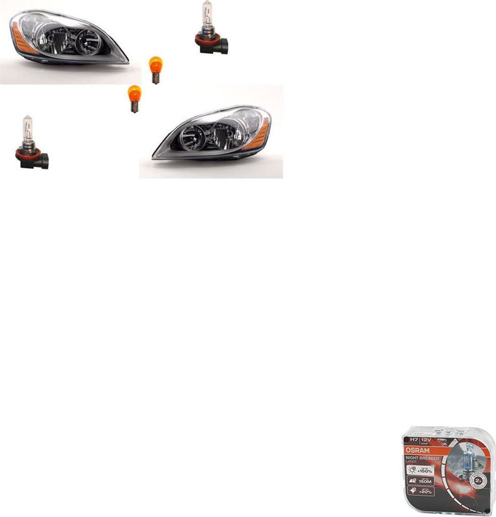 Johns, Scheinwerfer + Osram Night Breaker Laser passend für Volvo XC60 05/08-05/13 L R 30763143 31395466 30763144 31395467