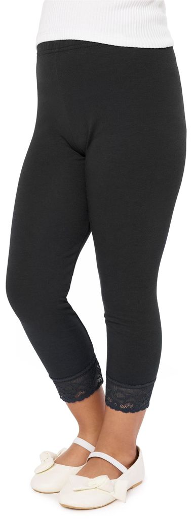 Merry Style Mädchen 3/4 Leggings MS10-293(Schwarz,152 cm) Produktbild 