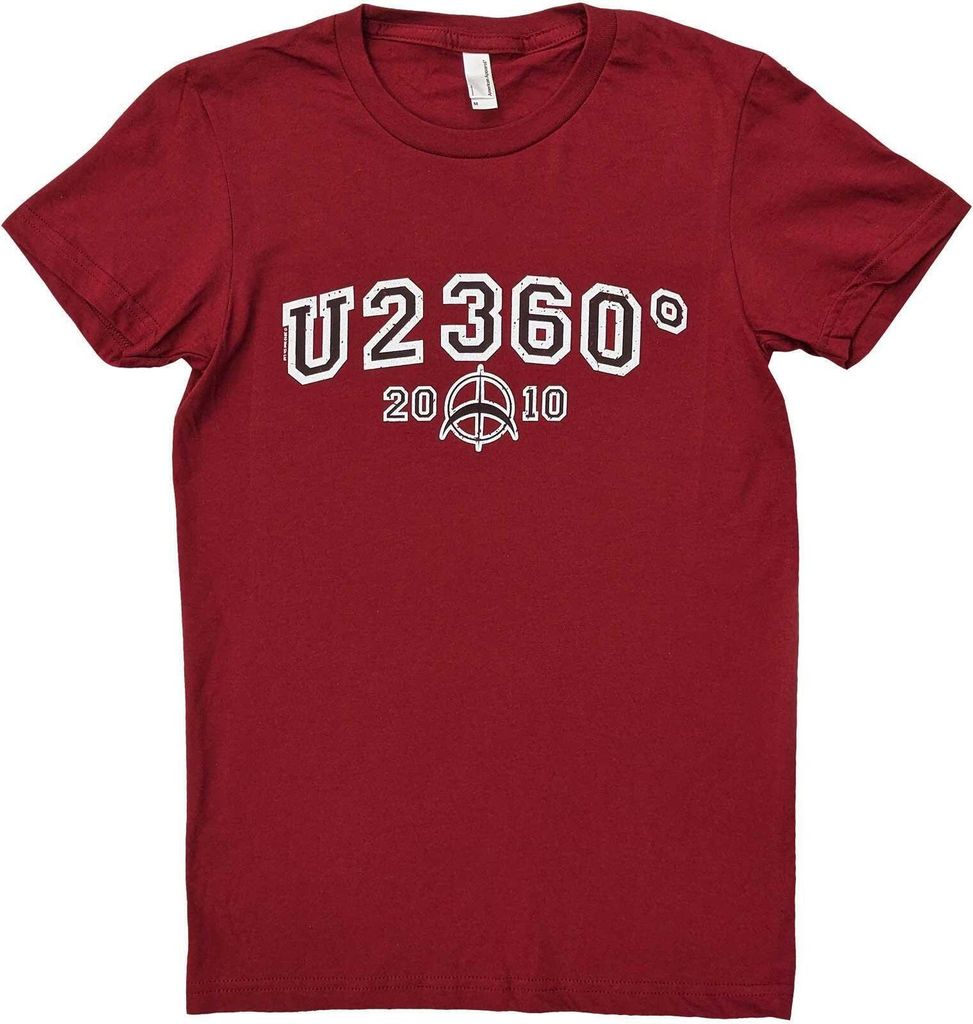 U2 - "360 Degree Tour 2010" T-Shirt für Damen RO9174 (M) (Rot)