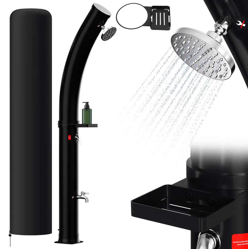 Doccia Solare per Bambini e Adulti Jayseuw 60L - Sicura ed Economica