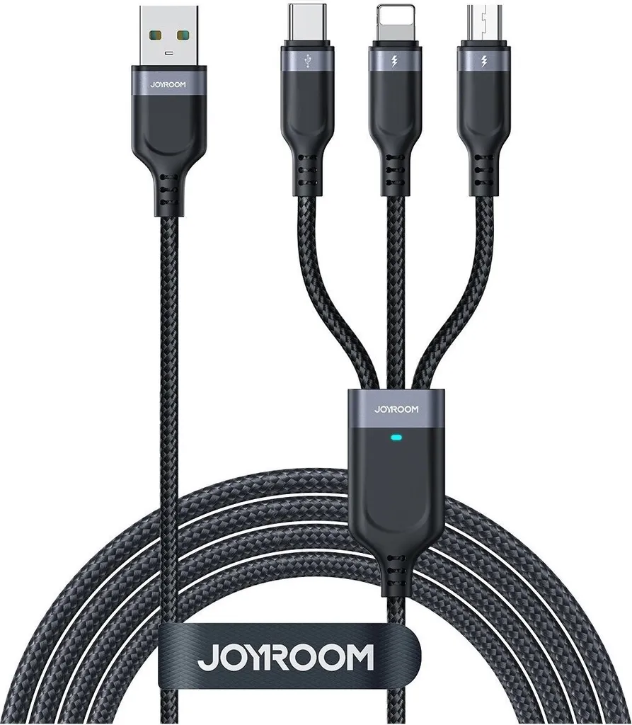 Cavo Joyroom Multiplo 3 in 1: 3.5A di pura energia per ogni Gadget