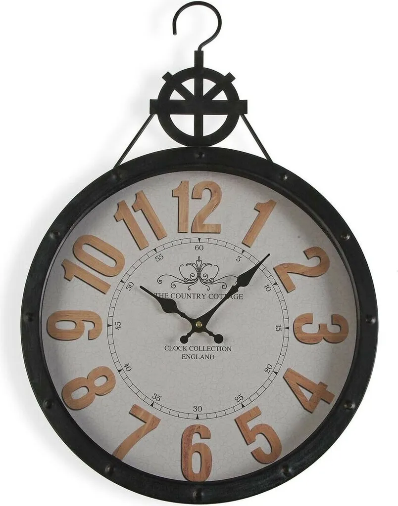 Horloge Versa robuste en métal - Finie la petite horloge illisible au mur
