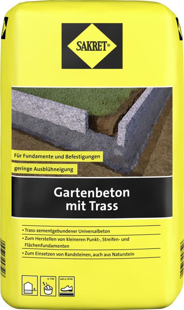 SAKRET Gartenbeton mit Trass 10 kg Produktbild 