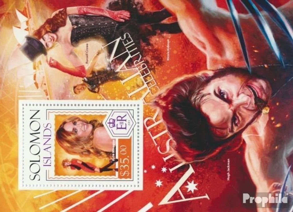 Briefmarken Salomoninseln 2014 Mi Block 258 (kompl. Ausg.) postfrisch Australische Legenden