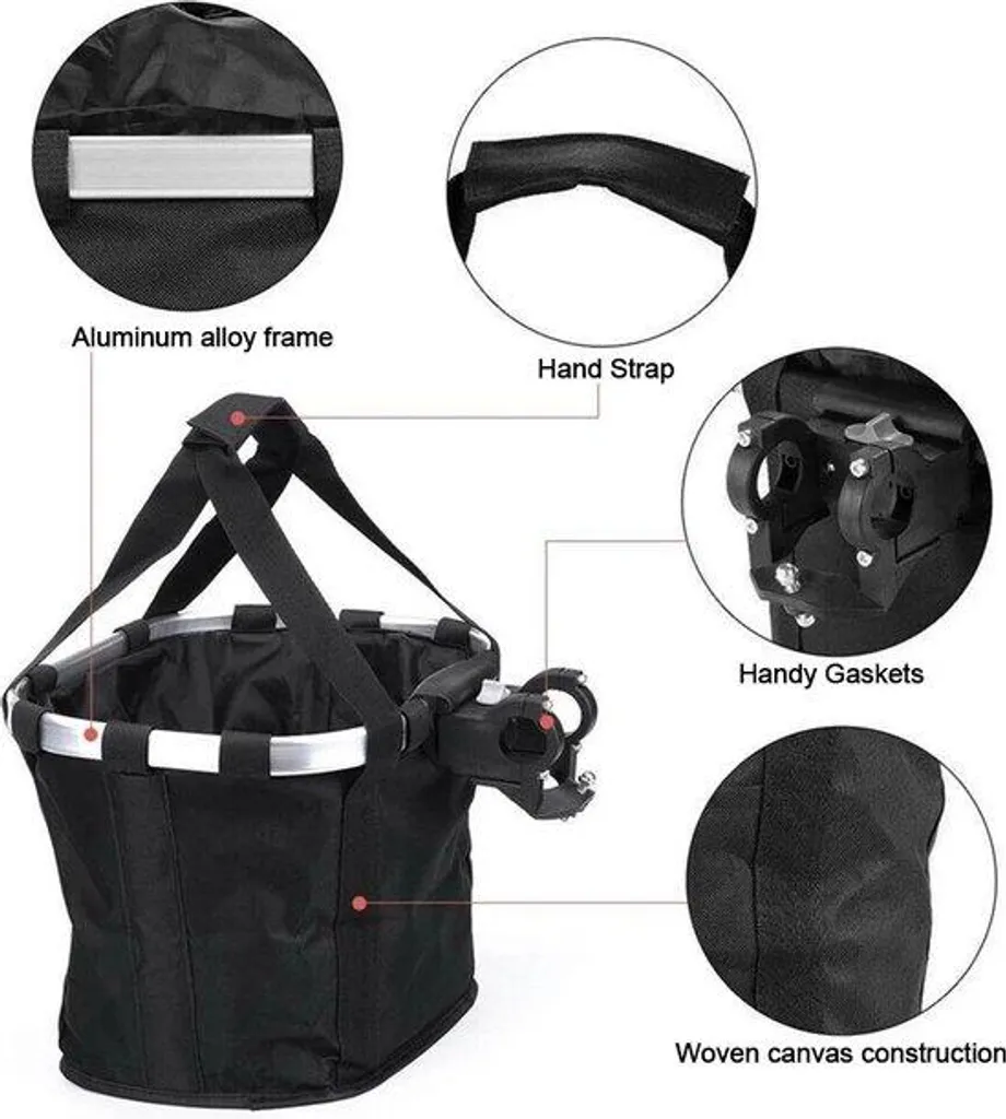Sacoche transport chien pour vélo électrique stable avec fixation avant