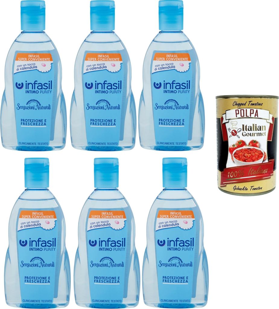 Infasili Intimo Purity Natürliche Empfindungen, Schutz und Frische 6x 200ml + Italian Gourmet Polpa 400g