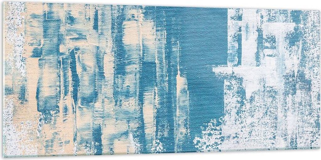 Bilder auf glas - Einteilig - Blau Farben Hintergrund - 120x50cm - Glasbilder - Wandbilder - Bilder - zum Aufhängen bereit - Wanddekoration aus Gl...