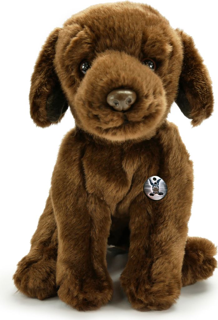 Labrador Kuscheltier Hund sitzend braun 24 cm - Plüschtier JAMBA
