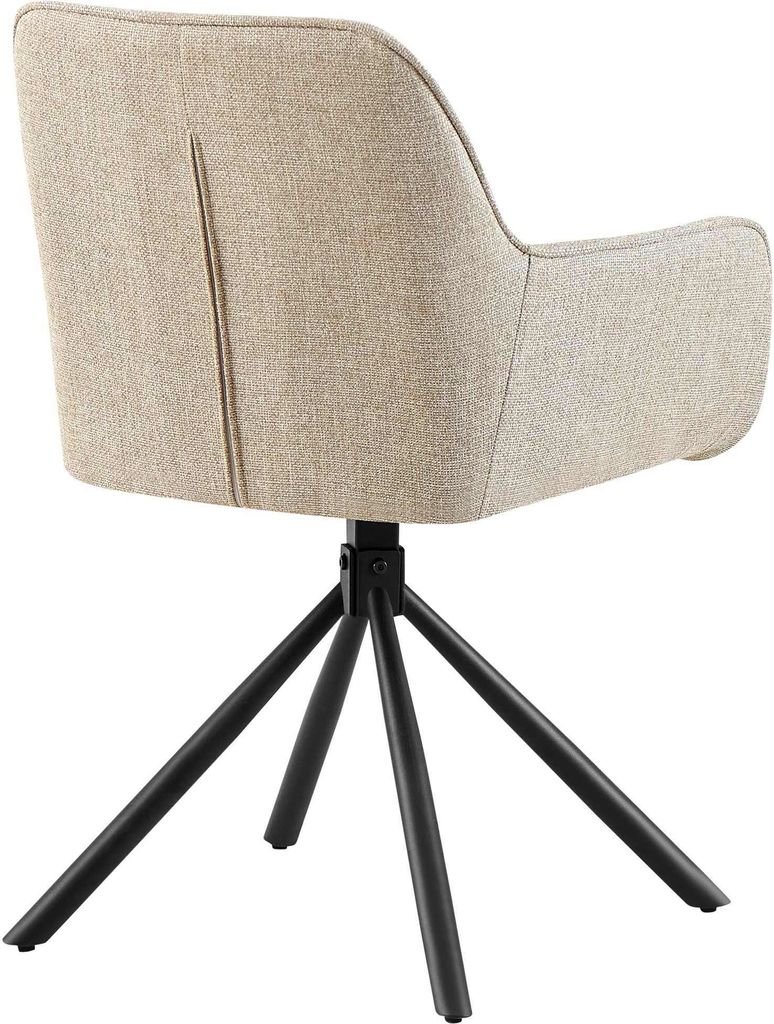 CLP Stuhl Tipton Stoffbezug schwenkbar und mit Produktbild 7