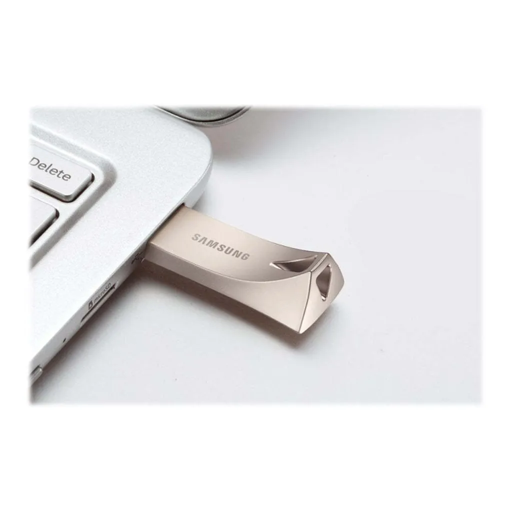SAMSUNG BAR Plus Argent 128 Go : Clé USB 3.1 Haute Performance Rapide
