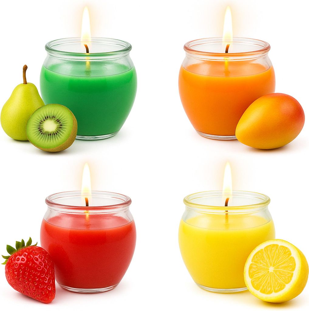 Bougies parfumées "Selection" - 12 bougies en mélange Fruit Image du produit 