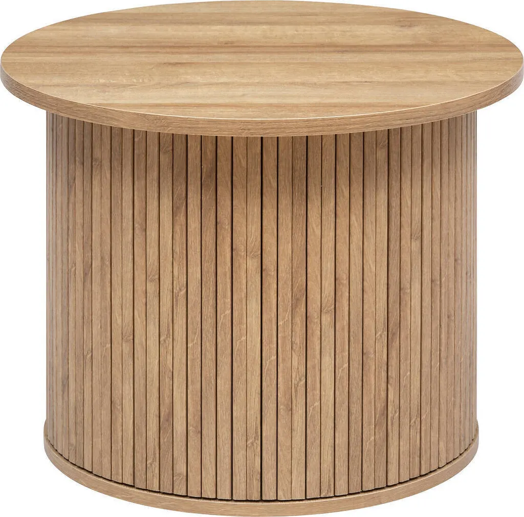 Tavolino "Colva" impiallacciato effetto legno - D.60 cm - Atmosphera créateur d'intérieur