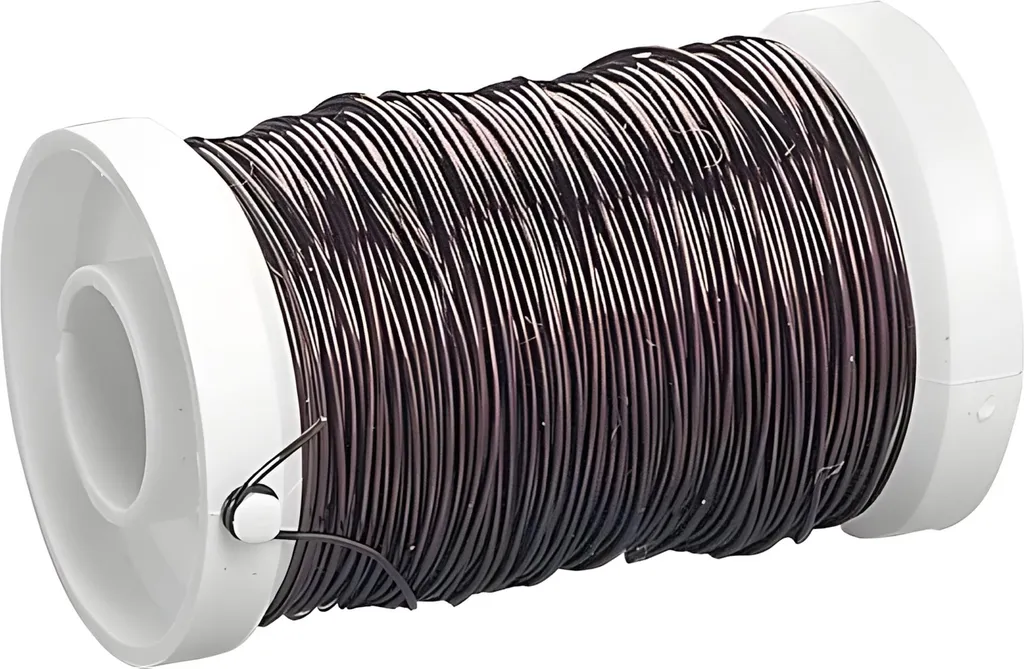 Fil laqué noir 0,5mm anti-nœuds 50m - Fixation invisible et durable