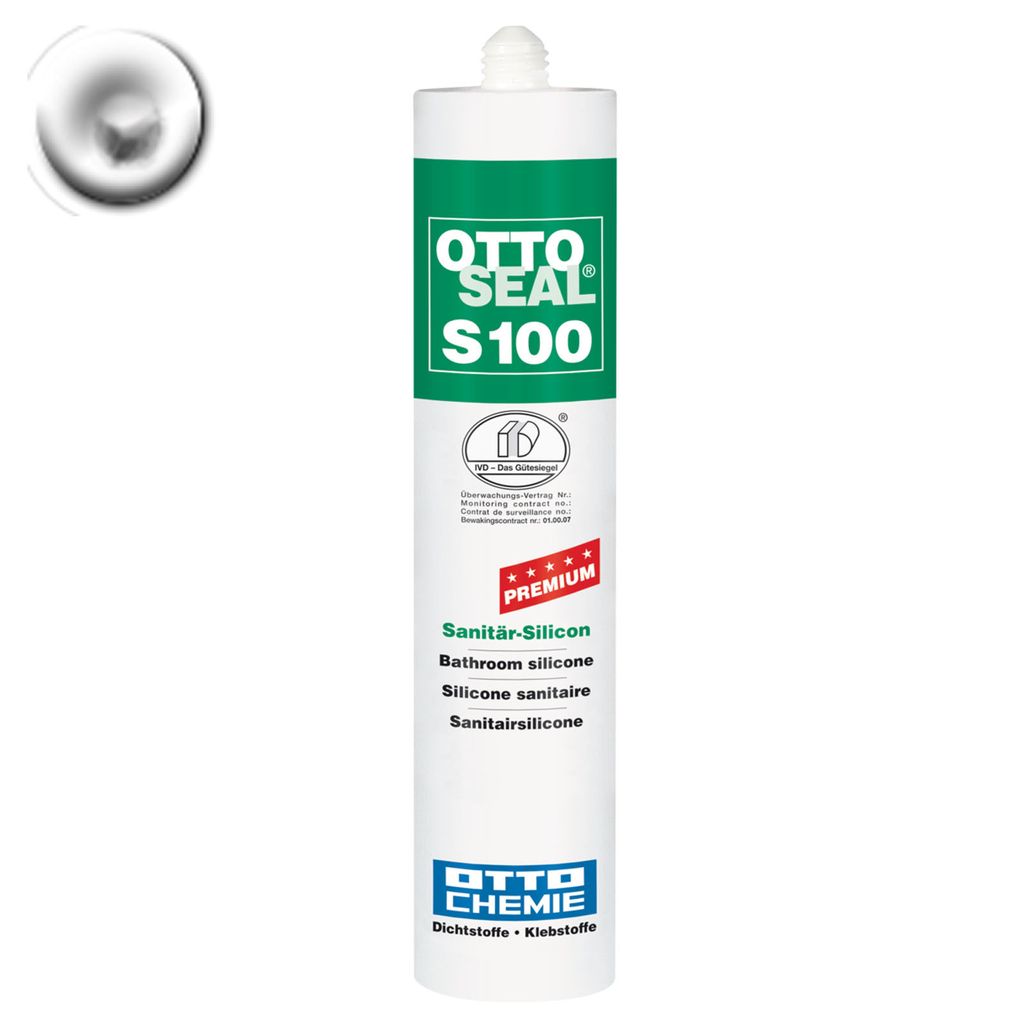 OTTOSEAL S 100 Sanitär-Silicon Weiß Kartusche Immagine del prodotto 
