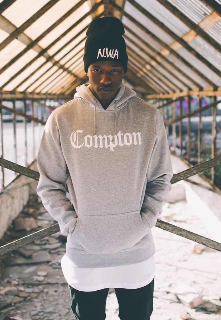 Mister Tee Hoodie Compton Hoody Heather Grey-S