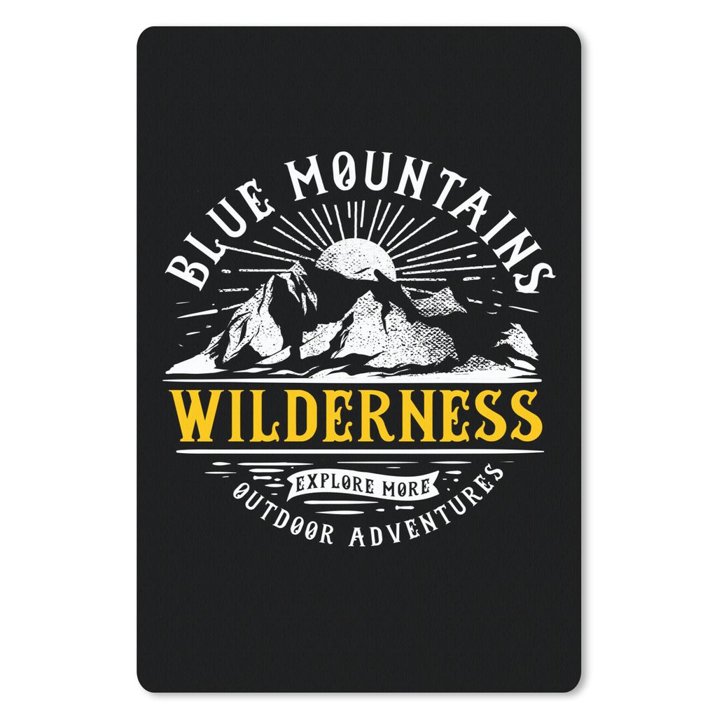 MuchoWow® Mauspad Mousepad Berg - Wild - Jahrgang 40x60 cm Produktbild 