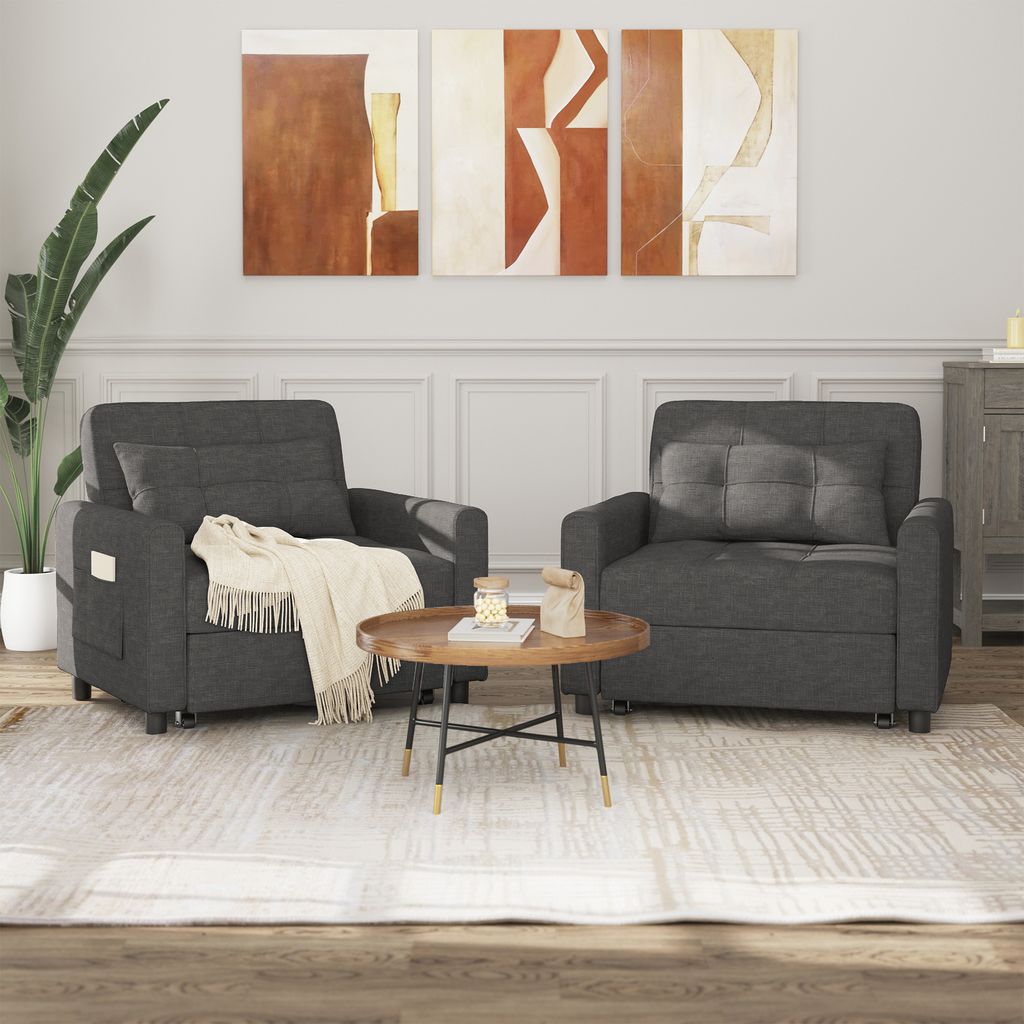 Bealife Einzelschlafsofa, 3-in-1-Sessel mit verstellbarer Produktbild 5
