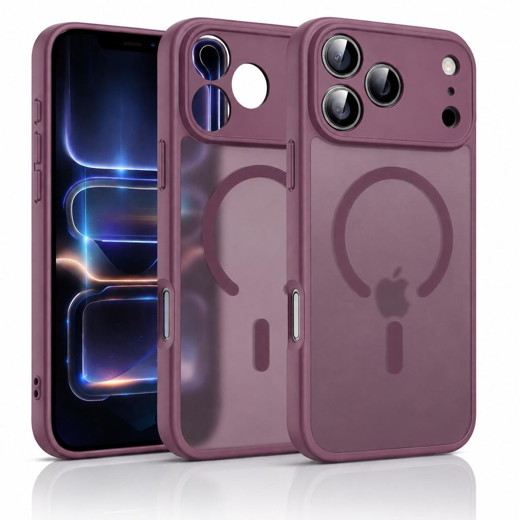 Hülle Für Apple iPhone Dark Cherry 18 Pro Max MagSafe Case Produktbild  KI-generiertes Bild