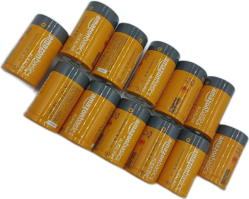 12 Piles D LR20 1,5V Haute Performance AmazonBasics Technologie Durable - 4