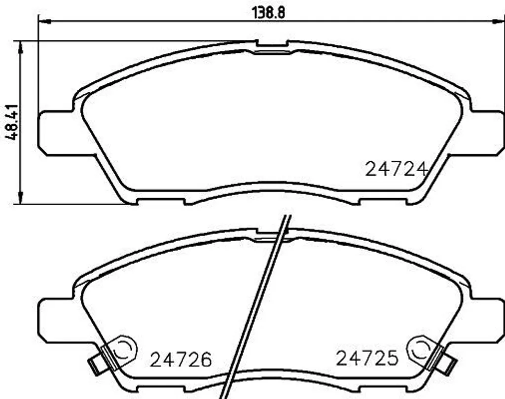 Plaquettes de frein HELLA 8DB 355 014-071 pour Micra IV et Versa II