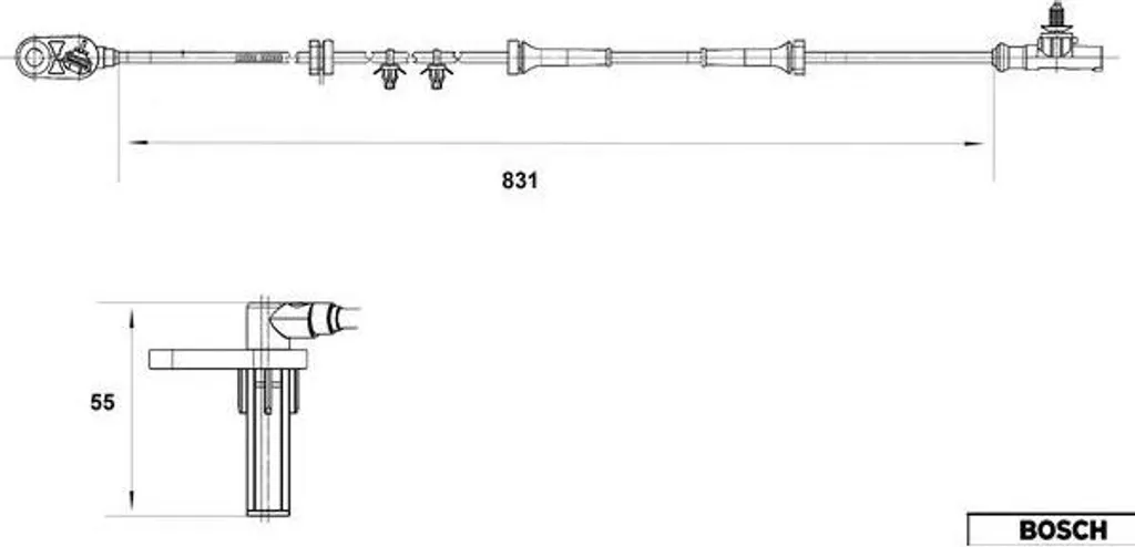 Sensore ABS Nissan Almera Tino Bosch 0 265 007 559 | Spedizione 24h