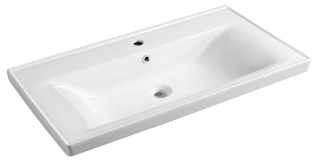 SAVA 90 lavabo en céramique 90x46cm, blanc Image du produit 