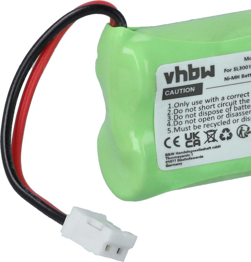 Vhbw 3x Akku Für Binatone MD2600 Schnurloses Telefon – 800 MAh, 2,4 V, NiMH