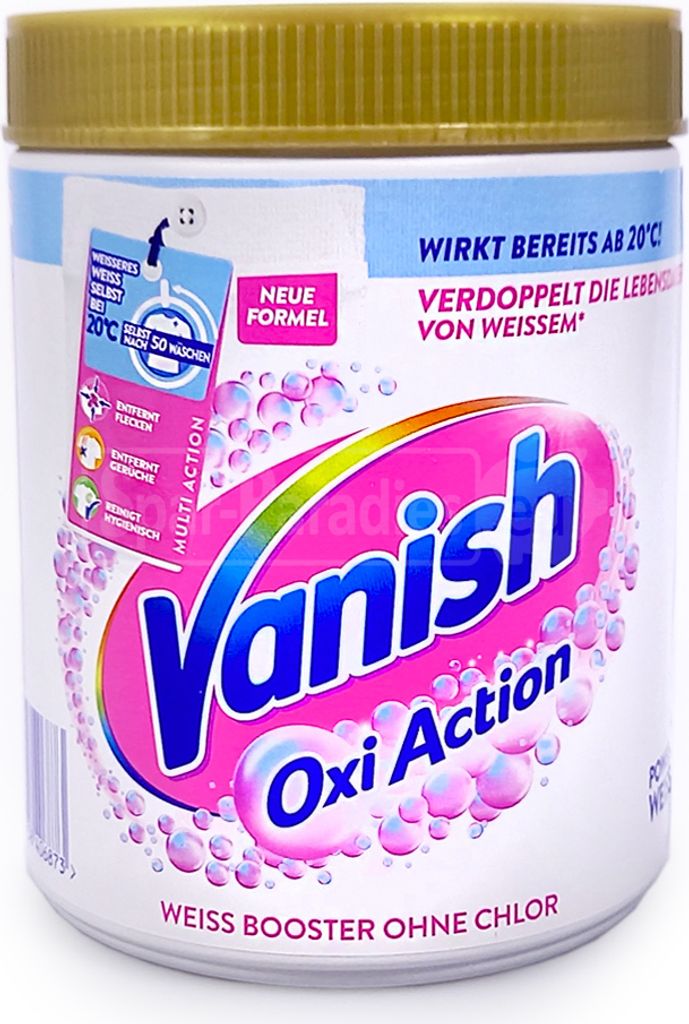 Vanish Oxi Action Fleckenentferner Weiss Booster ohne Produktbild 