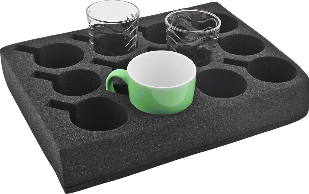 Support de Rangement Vaisselle pour Stabiliser vos Verres en Caravane