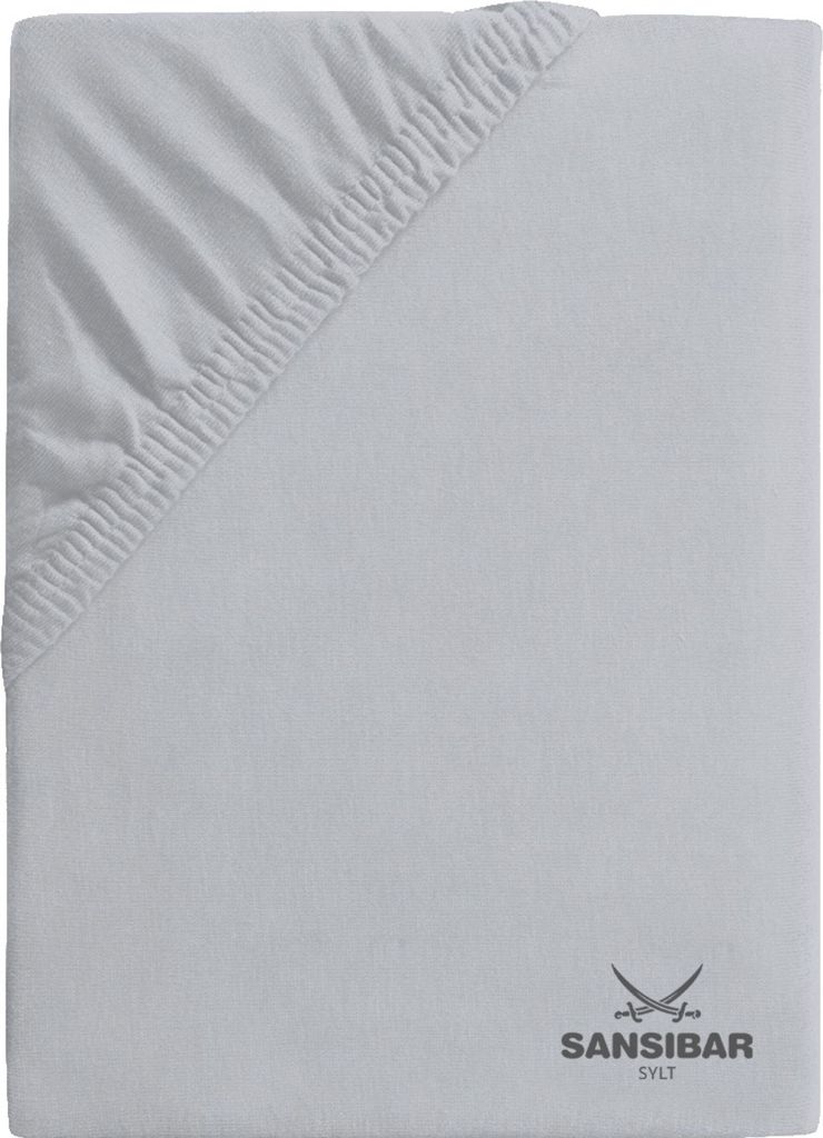 Spannbettlaken SANSIBAR Jersey BL 140x200 cm silber Spannbetttuch